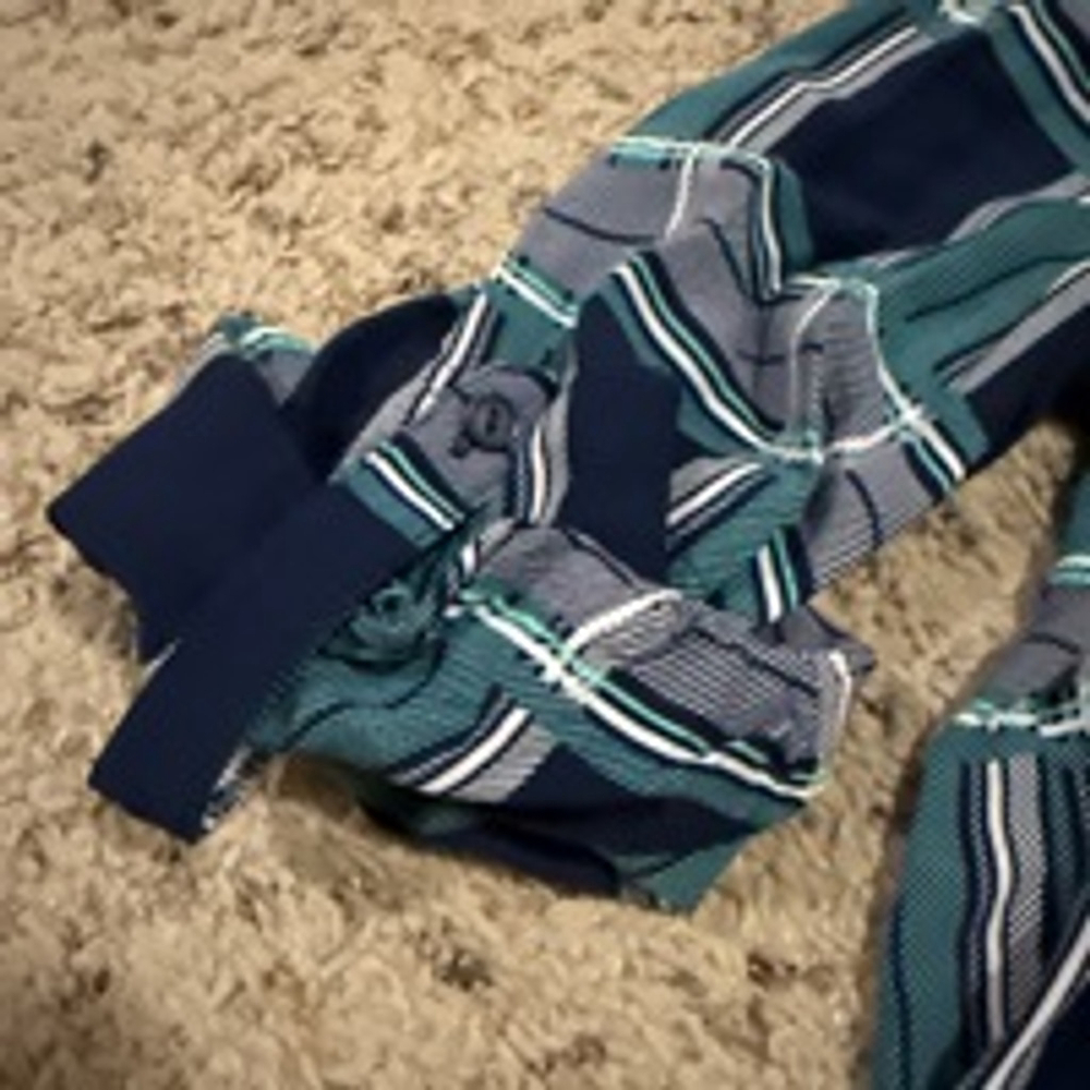 Women's 41 HAWTHORN Plaid Blouse Size L Blue Green - Picture 3 of 7